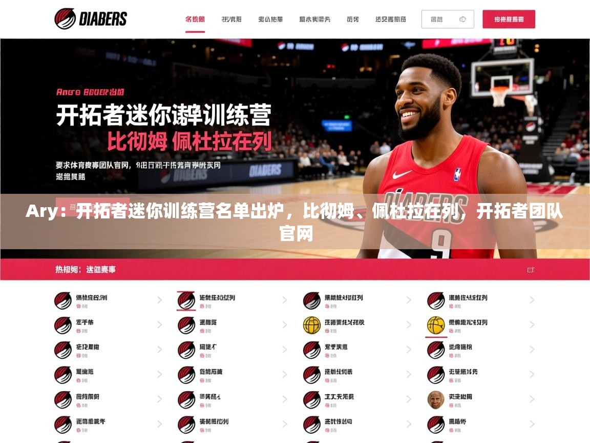 2025华体会登录地址Ary：开拓者迷你训练营名单出炉，比彻姆、佩杜拉在列，开拓者团队官网  第2张