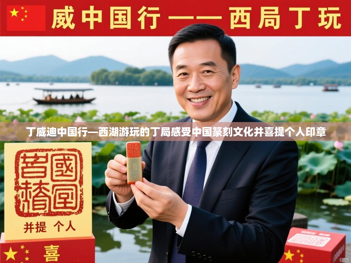 2025华体会体育网站赞助国米丁威迪中国行—西湖游玩的丁局感受中国篆刻文化并喜提个人印章 第2张